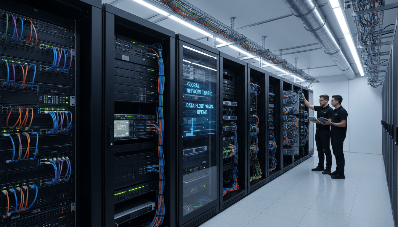 Telecommunications network infrastructure with fiber optic cables